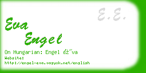 eva engel business card